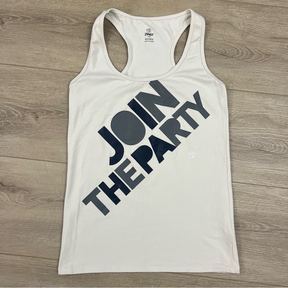 Zumba Tank Top Dazzle Join The Party Racerback XXL